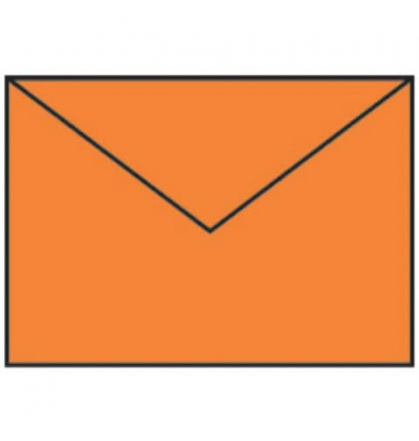Designbriefumschlag Paperado 16402021, B6, nassklebend, 100g, orange gerippt