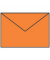 Designbriefumschlag Paperado 16402021, B6, nassklebend, 100g, orange gerippt