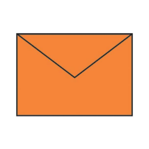 50 Stück Rössler Designbriefumschlag Paperado 16402021, B6, nassklebend, 100g, orange 4014969227510 Rössler
