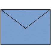 Designbriefumschlag Paperado 16402035, B6, nassklebend, 100g, dunkelblau gerippt