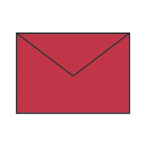 50 Stück Rössler Designbriefumschlag Paperado 16402036, B6, nassklebend, 100g, rot matt 4014969227565 Rössler