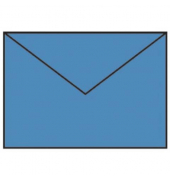 Designbriefumschlag Paperado 16402096, B6, Seidenfutter, 100g, stahlblau gerippt