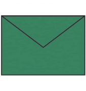 Designbriefumschlag Paperado 16402097, B6, nassklebend, 100g, tannengrün