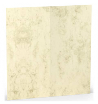 Blanko-Gru&szlig;karten 16406906 DIN lang 100mm x 210mm (BxH) 220g ohne chamois marmora