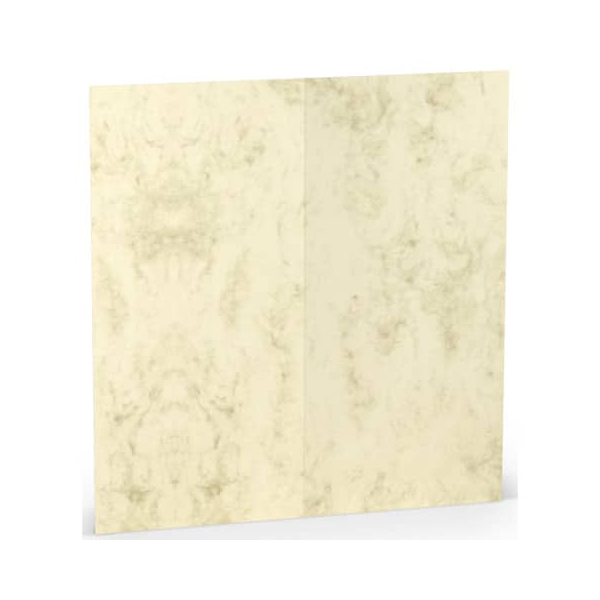 100 Stück Rössler Blanko-Grußkarten 16406906 DIN lang 100mm x 210mm (BxH) 220g chamois marmora 4014969240182 Rössler
