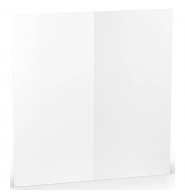 Blanko-Grußkarten 16406909 DIN lang 100mm x 210mm (BxH) 220g weiß gerippt