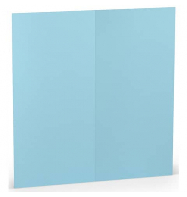 Blanko-Grußkarten 164069124 DIN lang 100mm x 210mm (BxH) 220g aquablau