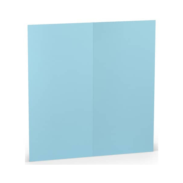 100 Stück Rössler Blanko-Grußkarten 164069124 DIN lang 100mm x 210mm (BxH) 220g aquablau 4014969240557 Rössler