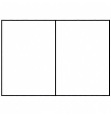 Blanko-Grußkarten Faltkarte planliegend 16407009 A5 105mm x 148mm (BxH) 220g weiß gerippt