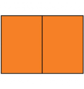 Blanko-Gru&szlig;karten Faltkarte planliegend 16407021 A5 105mm x 148mm (BxH) 220g orange