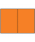 Blanko-Grußkarten Faltkarte planliegend 16407021 A5 105mm x 148mm (BxH) 220g orange gerippt