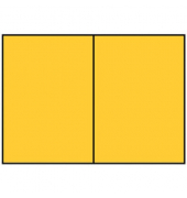 Blanko-Gru&szlig;karten Faltkarte planliegend 16407043 A5 105mm x 148mm (BxH) 220g ocker gerippt