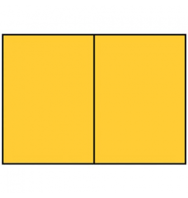 Blanko-Gru&szlig;karten Faltkarte planliegend 16407043 A5 105mm x 148mm (BxH) 220g ocker gerippt