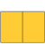 Blanko-Gru&szlig;karten Faltkarte planliegend 16407043 A5 105mm x 148mm (BxH) 220g ocker gerippt