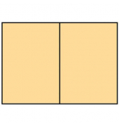 Blanko-Gru&szlig;karten Faltkarte planliegend 164070122 A5 105mm x 148mm (BxH) 220g melon gerippt