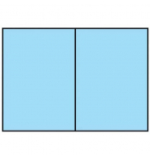 Blanko-Grußkarten Faltkarte planliegend 164070124 A5 105mm x 148mm (BxH) 220g aquablau