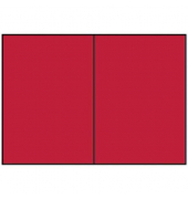 Blanko-Gru&szlig;karten Faltkarten planliegend 16407236 DIN B6  Hoch doppelt 24cm x 169mm (BxH) 240g planliegend rot