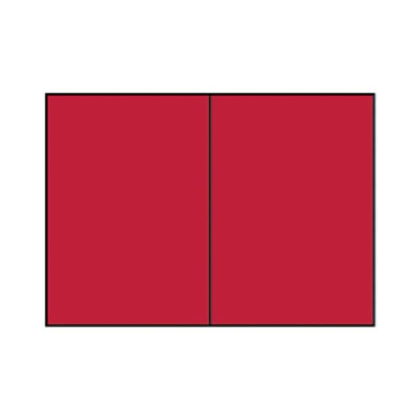 100 Stück Rössler Blanko-Grußkarten Faltkarten planliegend 16407236 DIN B6  Hoch doppelt 24cm x 169mm (BxH) 240g planliegend rot 4014969241615 Rös