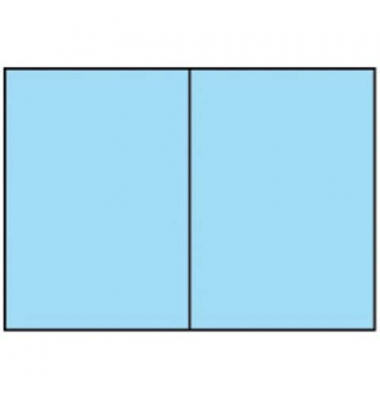 Blanko-Grußkarten Faltkarten planliegend 164072124 DIN B6  Hoch doppelt 240mm x 169mm (BxH) 240g planliegend aquablau