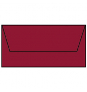 Designbriefumschlag Paperado 16400272, Din Lang, nassklebend, 100g, rosso gerippt