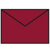 Designbriefumschlag Paperado 16400772, C7, nassklebend, 100g, rosso