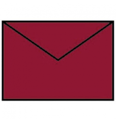 Designbriefumschlag Paperado 16400772, C7, nassklebend, 100g, rosso