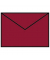 Designbriefumschlag Paperado 16400772, C7, nassklebend, 100g, rosso