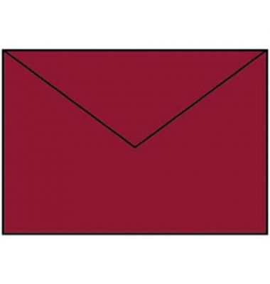 Designbriefumschlag Paperado 16401172, C5, nassklebend, 100g, rosso