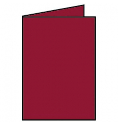 Blanko-Grußkarten Faltkarte 16401972 DIN B6  Hoch doppelt 120mm x 169mm (BxH) 240g rosso