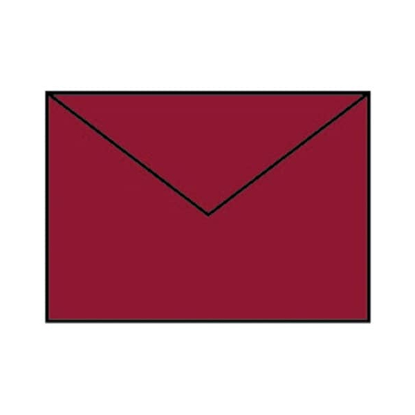 50 Stück Rössler Designbriefumschlag Paperado 16402072, B6, nassklebend, 100g, rosso 4014969248782 Rössler