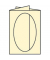 16403208 Oval 120x169mm Passepartoutkarte B6 chamois