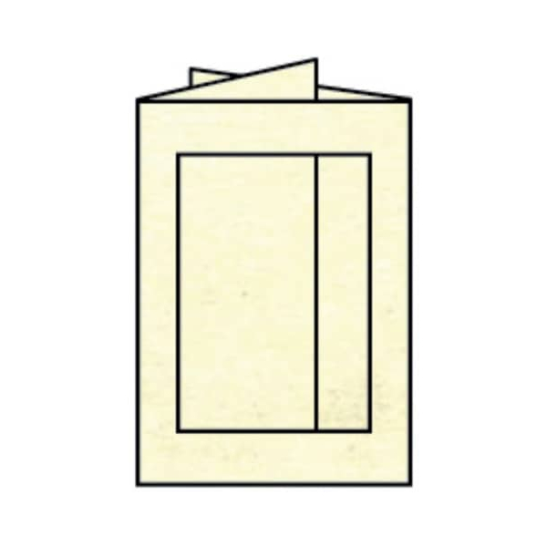 25 Stück Rössler 16403306 Eckig 120x170mm Passepartoutkarte B6 chamois 4014969306192 Rössler