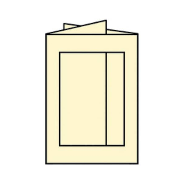 25 Stück Rössler 16403308 Eckig 120x170mm Passepartoutkarte B6 chamois 4014969306208 Rössler