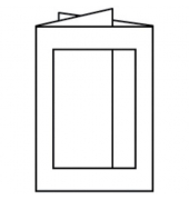 16403309 Eckig 120x170mm Passepartoutkarte B6 weiß
