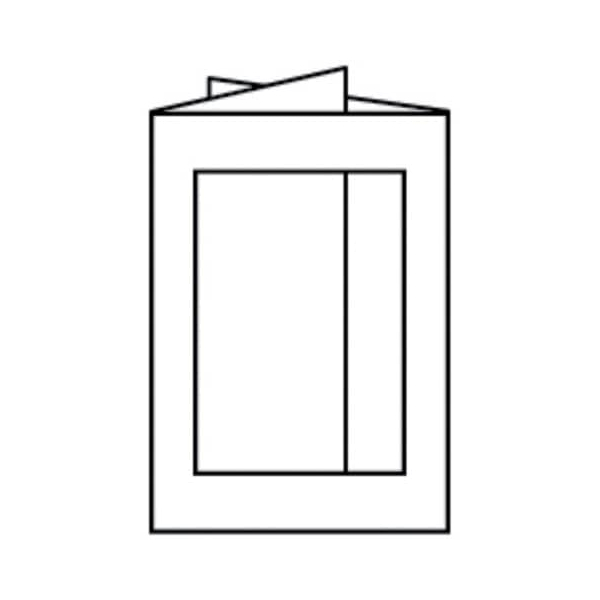 25 Stück Rössler 16403309 Eckig 120x170mm Passepartoutkarte B6 weiß 4014969306215 Rössler
