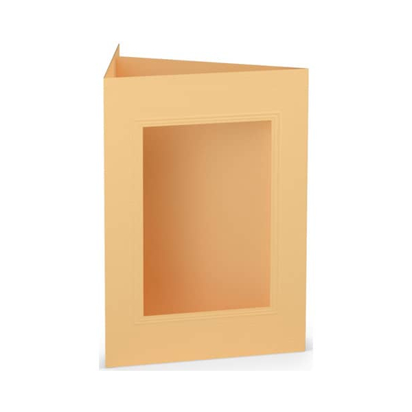 25 Stück Rössler 164033122 Eckig 120x170mm Passepartoutkarte B6 melon 4014969306284 Rössler