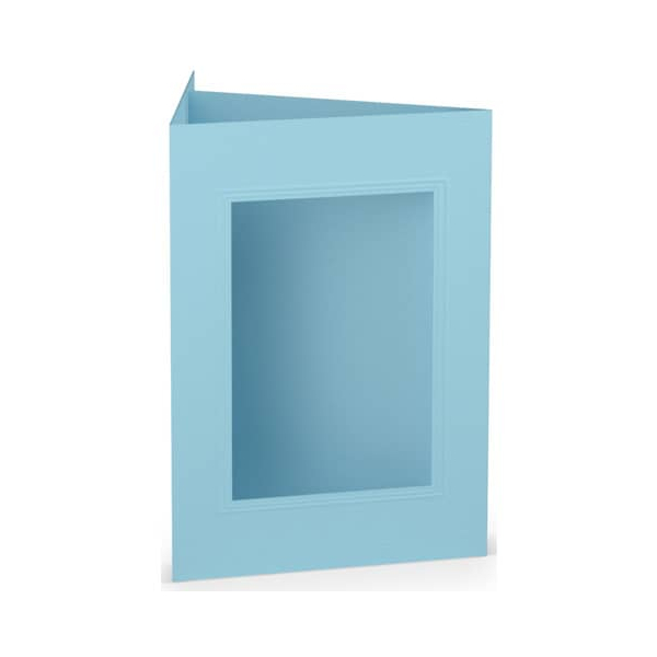 25 Stück Rössler 164033124 Eckig 120x170mm Passepartoutkarte B6 aqua 4014969306307 Rössler
