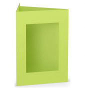 16403322 Eckig 120x170mm Passepartoutkarte B6 maigr&uuml;n
