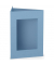 16403335 Eckig 120x170mm Passepartoutkarte B6 d´blau