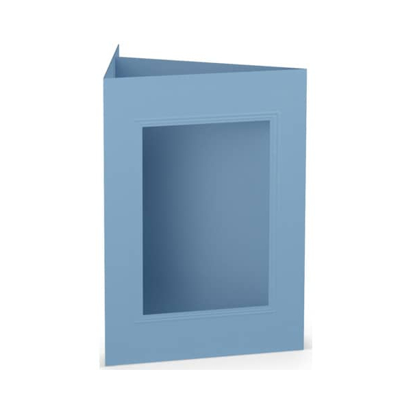 25 Stück Rössler 16403335 Eckig 120x170mm Passepartoutkarte B6 d´blau 4014969306451 Rössler