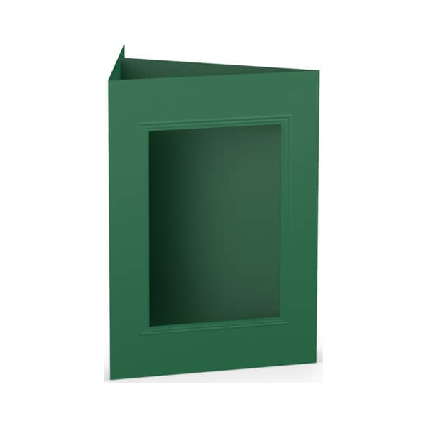 25 Stück Rössler 16403397 Eckig 120x170mm Passepartoutkarte B6 tannengrn 4014969306635 Rössler