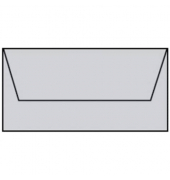 Designbriefumschlag Paperado 164002170, Din Lang, nassklebend, 100g, eisgrau gerippt