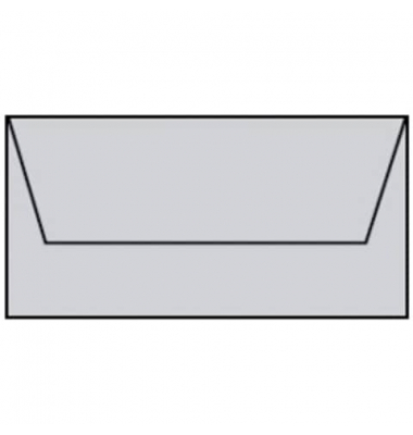 Briefumschlag 164002170 Din Lang ohne Fenster nassklebend 100g gerippte Oberfläche mit hellem Seidenfutter eisgrau gerippt