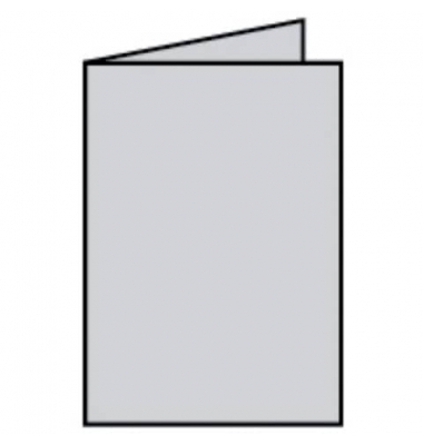 Blanko-Grußkarten Faltkarte 164006170 A5 105mm x 148mm (BxH) 220g eisgrau