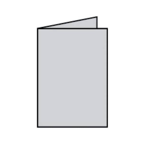 50 Stück Rössler Blanko-Grußkarten Faltkarte 164006170 A5 105mm x 148mm (BxH) 220g eisgrau 4014969349281 Rössler