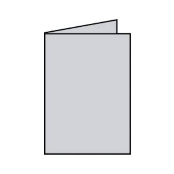 50 Stück Rössler Blanko-Grußkarten Faltkarte 164019170 DIN B6  Hoch doppelt 12cm x 169mm (BxH) 240g eisgrau 4014969349427 Rössler