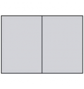 Blanko-Gru&szlig;karten Faltkarten planliegend 164072170 DIN B6  Hoch doppelt 24cm x 169mm (BxH) 240g planliegend eisgrau