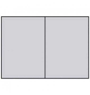 Blanko-Gru&szlig;karten Faltkarten planliegend 164072170 DIN B6  Hoch doppelt 24cm x 169mm (BxH) 240g planliegend eisgrau