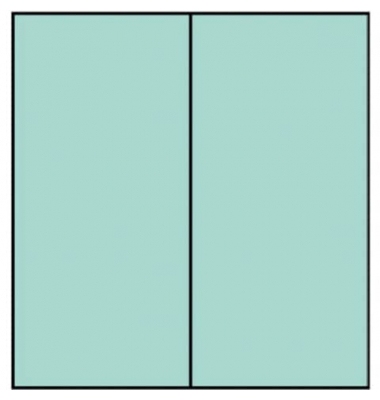 Blanko-Grußkarten Faltkarte planliegend 164069174 DIN lang 100mm x 210mm (BxH) 220g karibik gerippt