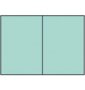 Blanko-Grußkarten Faltkarten planliegend 164072174 DIN B6  Hoch doppelt 240mm x 169mm (BxH) 240g planliegend karibik